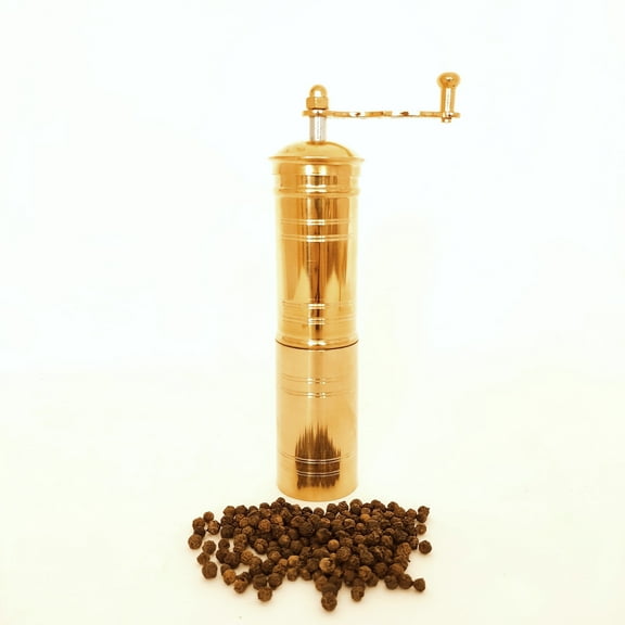 Manual Pepper Mill, Brass Mill, Handmade Grinder, Pepper Grinder