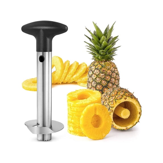 Manual Pineapple Corer Stainless Steel Pineapple Corer Slicer with Serrated Tips