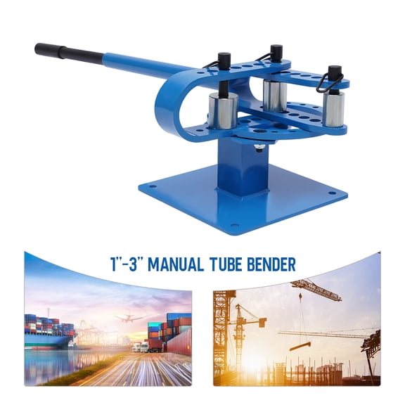 Manual Pipe Tube Bender 1-3 Inch with 7 Dies, Metal Tubing Bender US