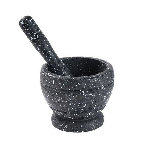 Manual Plastic Mortar and Pestle Set, Garlic Grinder & Spice Crusher Bowl,Durable BPA-Free Design, Easy to Clean