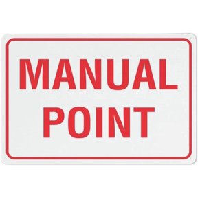 Manual Point Sign For House 12"" X 8"" Yard Sign, Premium Aluminum, Sun-Proof, Rust-Free