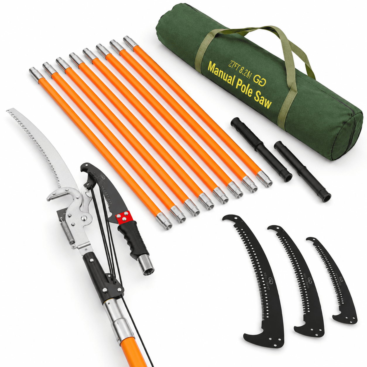 Manual Pole 27 Ft Tree Pruner With Heavy-duty Shears - Walmart.com