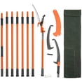 thumbnail image 1 of Manual Pole Saw, Extendable Tree Pruner, Sharp Steel Blade and Scissors High Branches Trimming, Branch Trimmer with Lightweight Fiberglass Handles for Pruning Palms and Shrubs, 1 of 7