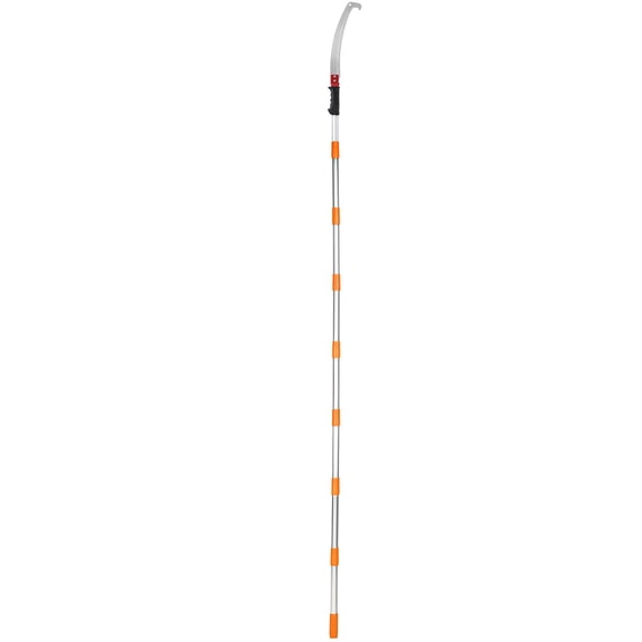 Manual Pole Saw 4.6-9.8 ft Extendable Tree Pruner Sharp Steel Blade for High Branches Trimming Lightweight Aluminum Alloy Handle for Pruning Palms and Shrubs