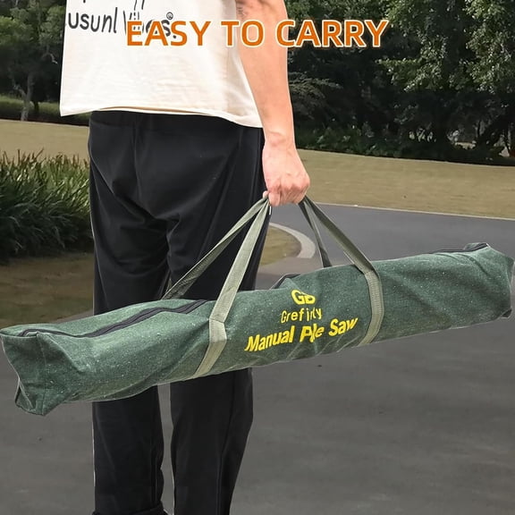 Manual Pole Saw for Tree Trimming, 27 FT Manual tree purner with 8-Section Fiberglass Handle, steel Blade, Easy to Carry and Extendable Design for Tree Maintenance, Orange