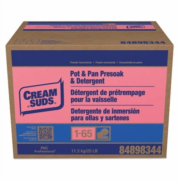 Manual Pot and Pan Presoak and Detergent without Phosphate, Baby Powder Scent, Powder, 25 lb Box | Bundle of 2