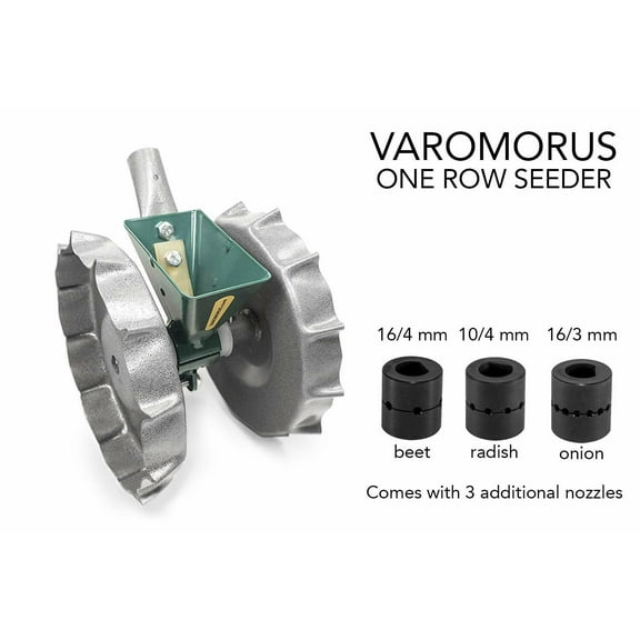 Manual Precision Garden Hand Seeder 1-Row Manual Vegetable Planter Steel Metal