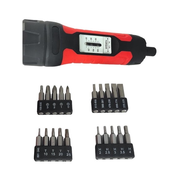 Manual Preset Torque Driver Screwdriver 1/4Inch Drive Wrench Non-Slip 10-65In.Lb Only Wrench