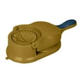 thumbnail image 1 of Manual Press Dumpling Maker 2-in-1 Dough Presser and Wrapper Mold Kitchen Gadget for Ravioli and Pastry Preparation, Yellow, 1 of 2