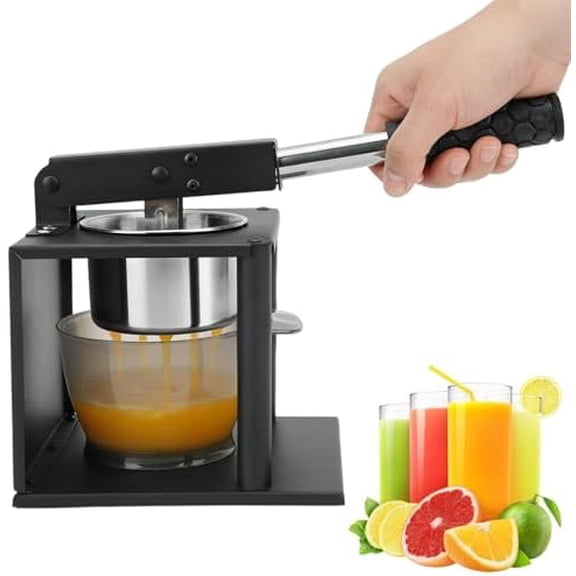 Manual Press Juicer, 304 Stainless Steel Hand Pressed Juicer Fruit Squeezer with Two Filters Lever Design Lemon Juicer Squeezer for Home$$Home Decor, Kitchen, & Other