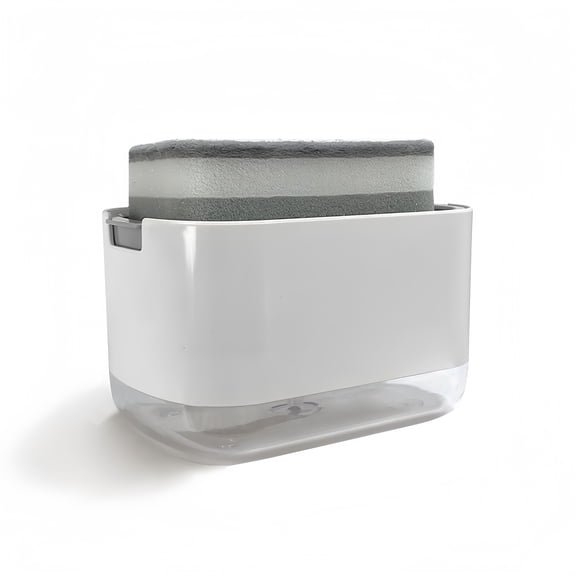 Manual Press Soap Dispenser White Design for Bathroom or Kitchen