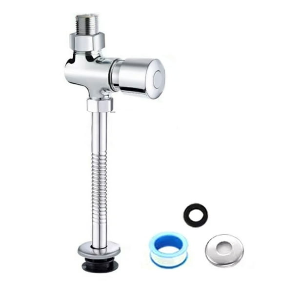 Manual Press Urinal Flushing Valves Long Lasting Erosion Proof Control Valves Simple Installs for Efficient Water Usage