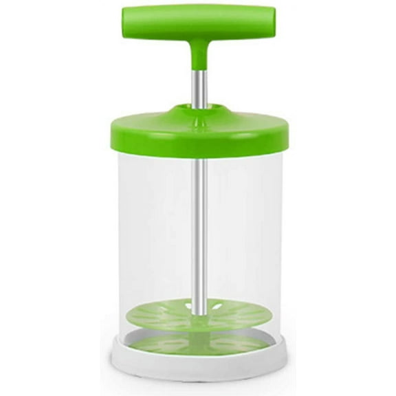 Manual Professional Whipping Cream Dispenser - Handheld DIY Whipped Cream Maker - 15-Ounce (450ml) Capacity, Green