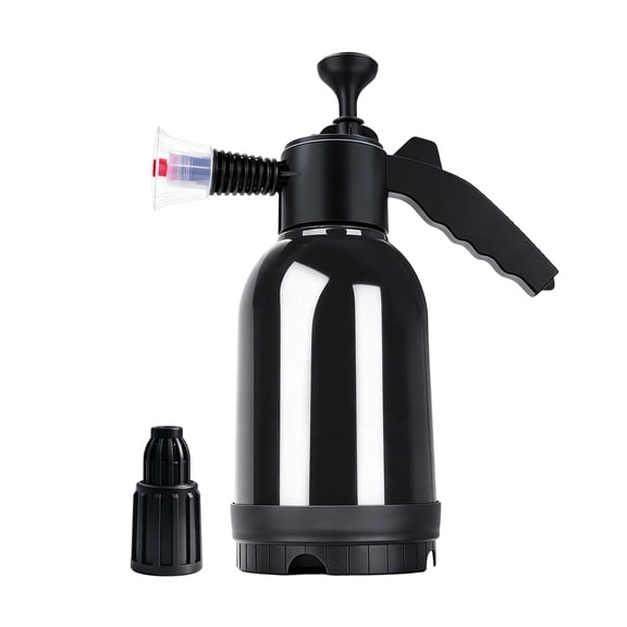 Manual Pump 2L Hand Foam Sprayer, Pressure Spray Bottle with Nozzle for Car Washing and Household Chores