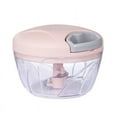 thumbnail image 1 of Manual Quick Pull with Food Chopper Plastic Hand Pull String Garlic Chopper For Kitchen Easy Cleaning Food Processor For Onions Garlic Carrots Tomato Meat With Stainless Steel Clearance, 1 of 5