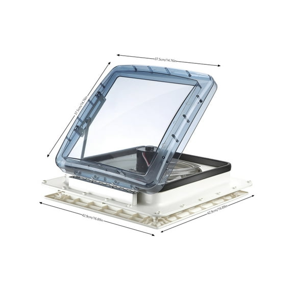 Manual RV Roof Ventilation Fan RV Ventilating Fan With 12V Bidirectional Exhaust Fan For RV With 3-speed Inlet And Outlet ,Powerful Air Circulation