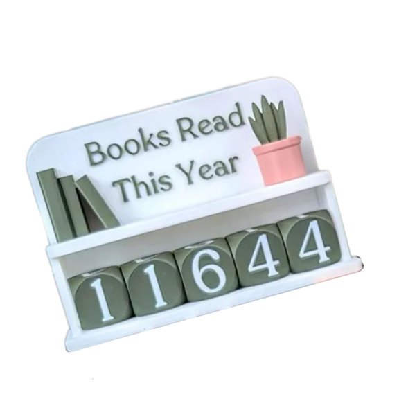 Manual Reading Progress Counter For Bookshelf Decoration Enabling Easy Progress Tracking And Reading Motivation Boost