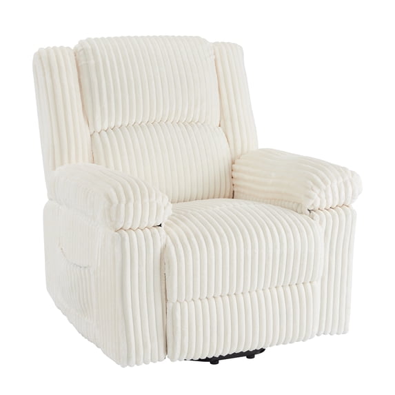 Manual Recliner Chair For Adults,Corduroy Manual Tab Pull Reclining Chair with Pillow Top Arms&Side Pocket,Adjustable Recliner Design,400Lbs Capacity for Living Room/Bedroom