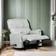 thumbnail image 1 of Manual Recliner Chair, Overstuffed Reclining Chair with Soft Padded Arms and Back, Comfy Single Sofa for Living Room, Bedroom, 1 of 7