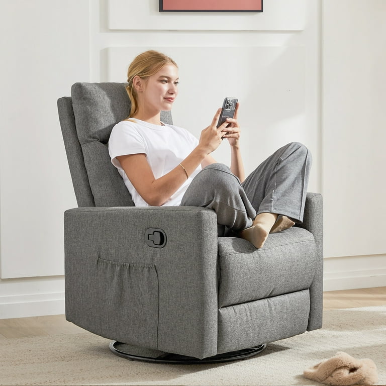 Manual Recliner Chair Winback Single Sofa Grey This Chair Has The Function Of Freely Adjusting The Recline You Can Freely Adjust The Angle The Range Is 90 To 180 Walmart