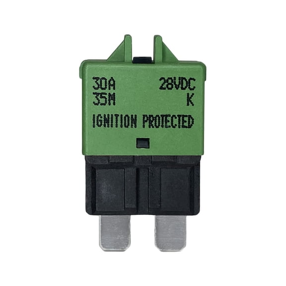 Manual Reset ATC/ATO 30 Amp Circuit Breaker Fuse for Automotive Marine Boat Car Truck RV Audio Battery Protection | Low Profile (1)