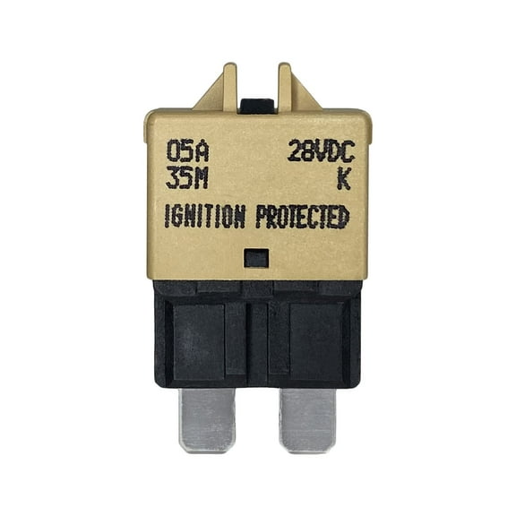 Manual Reset ATC/ATO 5 Amp Circuit Breaker Fuse for Automotive Marine Boat Car Truck RV Audio Battery Protection | Low Profile (1)