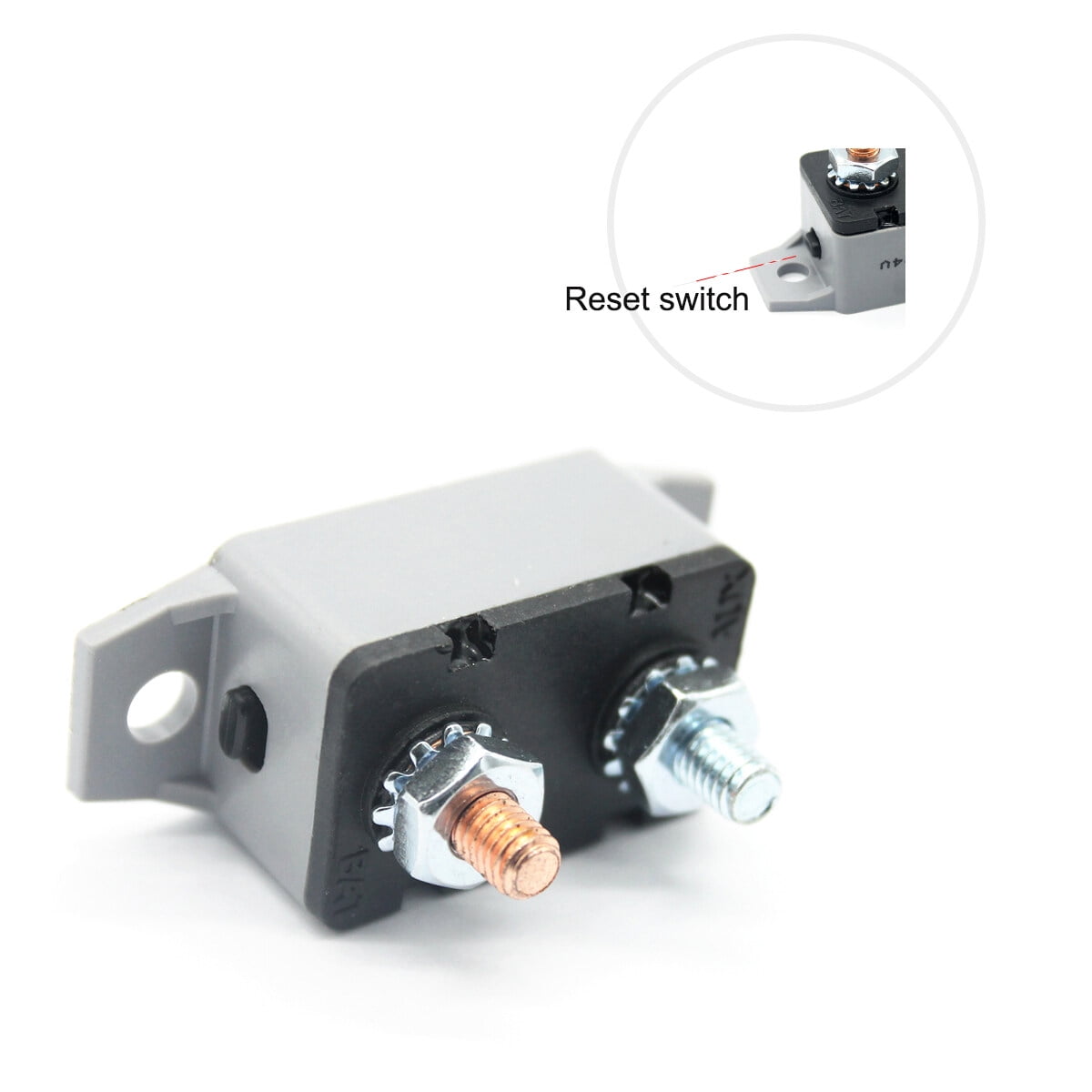 Manual Reset Circuit Breaker 40A 24V Break for Battery Charges Audio