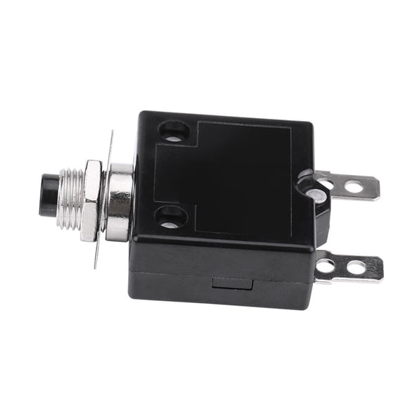 Manual Reset Thermal Switch Circuit Breaker 10A - Overload Protector for Automotive, Marine & Industrial Applications