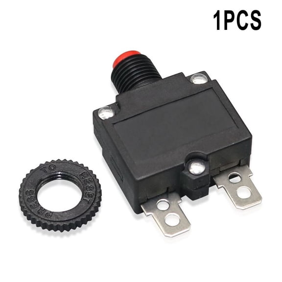 Manual Reset Thermal Switch Overload Circuit Breaker for Motor Pump Drill, 5A 10A 15A 20A AC 125V 250V DC 32V Protector(5A)