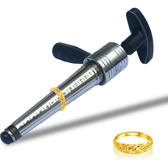 Manual Ring Stretcher & Adjuster for Premium Metal Bands (Sizes 214), Enlarger and Expander for Rings, Jewelry Making Tool for Rings and Bands of Platinum, Gold & Silver