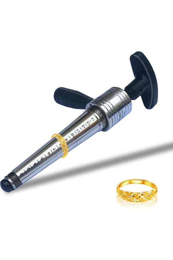 Manual Ring Stretcher & Adjuster for Premium Metal Bands (Sizes 214), Enlarger and Expander for Rings, Jewelry Making Tool for Rings and Bands of Platinum, Gold & Silver
