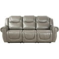 thumbnail image 1 of Pon Living Furniture Inc Leather Reclining Sofa with Cup Holders, Gray, 1 of 4