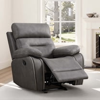 Spruce & SpringManual Rocker Recliner with Three Positions for Living Room, Elephant Gray