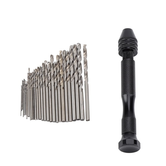Manual Rotary Tool for Wood and Plastic DIY Craftwork Hand Twist Drill Set with Bits