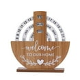 thumbnail image 1 of Manual Rotating Desk Calendar,Wooden Disc Perpetual Desk Calendar, Creative Rotatable Moon Disk and Blocks Vintage Wood Block Perpetual Calendar,for Modern Wooden Creative Desk(Shovel), 1 of 7
