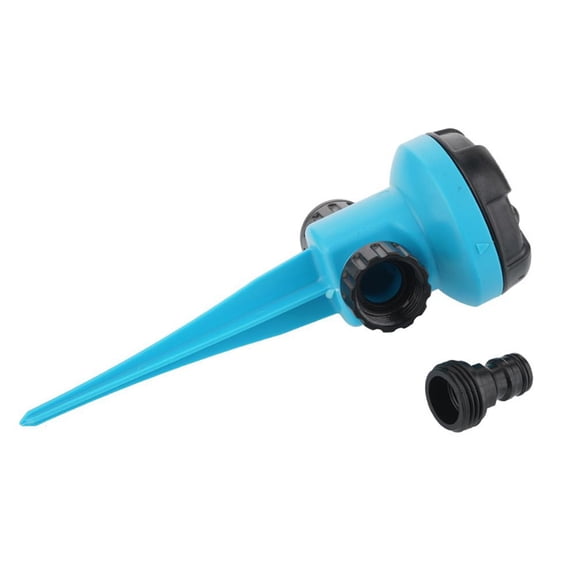 Manual Rotation Adjustment Nozzle For The Garden Lawn Sprinkler, Hose-End High-Efficiency Pro Rotary Sprinkler on Metal Spike for Spray Distance