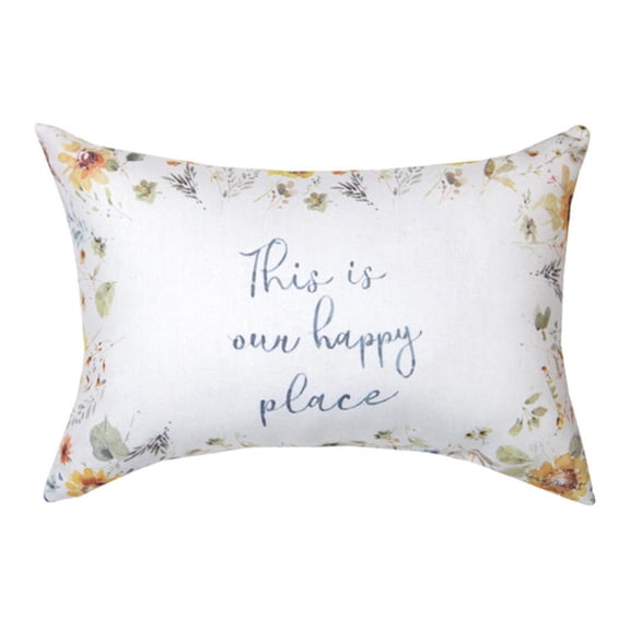 Manual SWSUF Sunflowers Forever Word Pillow, 12.5 inches Length