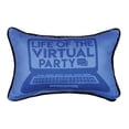 thumbnail image 1 of Manual SWVIPA Virtual Party Word Pillow, 12.5 -inch Length, 1 of 1