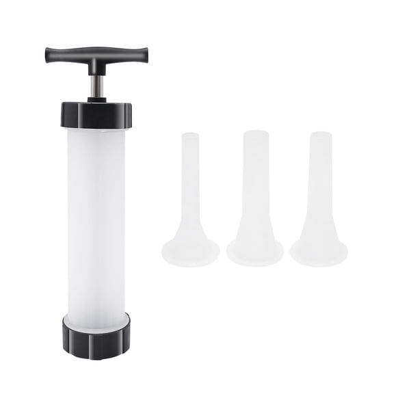 Manual Sausage Stuffer, Homemade Sausage Maker Tool with 3 Size Food Grade Stuffing Tubes for Hot Dog, Salami