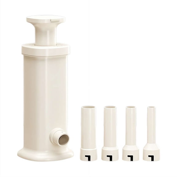 Manual Sausage Stuffer Machine, Vertical Sausage Maker Kit with 4 Stuffing Nozzles for Homemade Sausage and Faster Ground Meat Filling