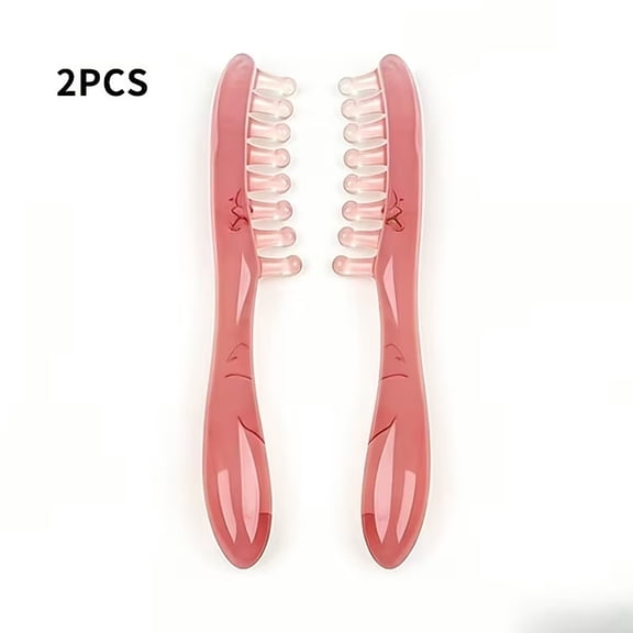 Manual Scalp Massage Comb for Facial and Body Scraping - Natural Stress Relief and Blood Circulation Booster