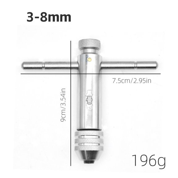 Manual Screw Tap Wrench - Hand-Operated Threading Tool for Precision Tapping and Versatile Use