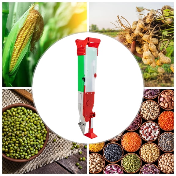 Manual Seeder for Farming - Adjustable Seed Sowing Tool for Plain & Hilly Terrain Easy-to-Use, Portable, Rust-Resistant Sows 1-3 Seeds Per Slot
