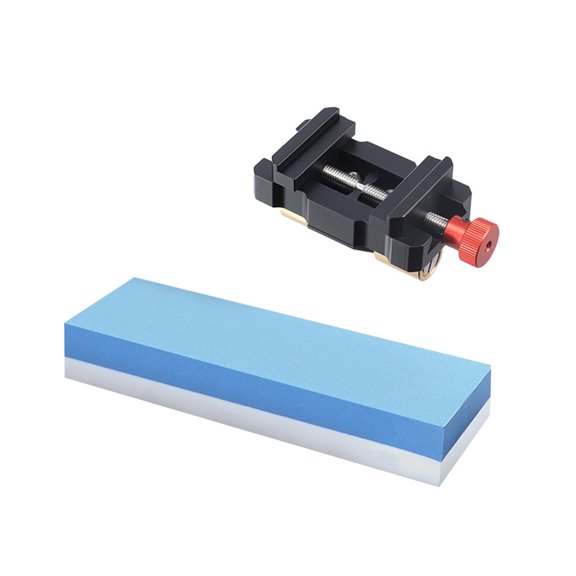 Manual Sharpening Clamp with Sharpening Stone for Carving Blade and Chisels Adjustable Angled Honing Guide Ergonomic