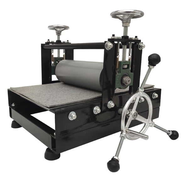 Manual Slab Roller Machine Tabletop Adjustable Print Making Machine 19.7x12.6 Inch