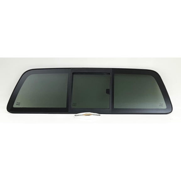 Manual Slider Back Window Back Glass Compatible with Ford F150 1997-2003 / F150Heritage 2004 / F250LD (Light Duty Only) 1997-1999 Pickups