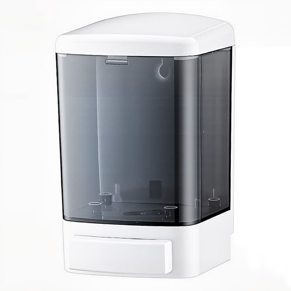 Manual Soap Dispenser Kitchen Bathroom Wall Mounted Commercial Soap Dispenser for Liquid Containers Shampoo Gel Chamber Plastic - (33.8 oz) 1000ml
