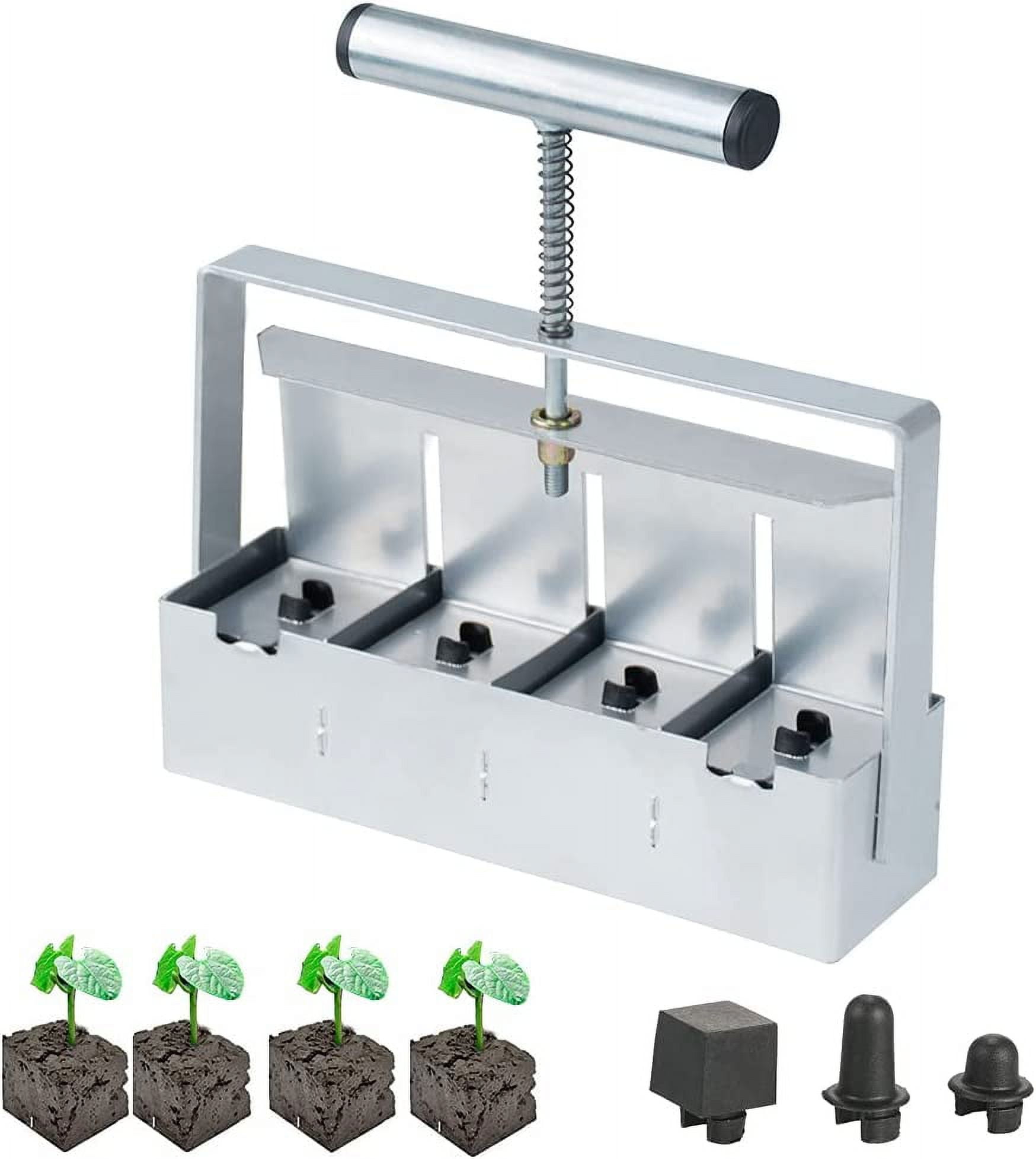 Manual Soil Block Maker Micro Soil Blocker Set 2 inch Soil Block Soil