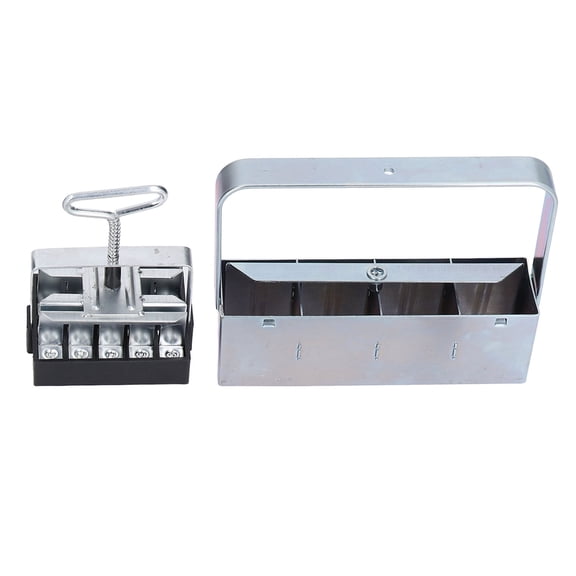 Manual Soil Block Maker Mini Handheld Soil Blocking Tool Durable Iron Seedling Starting Press 8.6x6.3 inches / 22x16 cm
