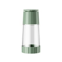 Manual Spice Grinder for Pepper and Salt, Adjustable Coarseness Seasoning Shaker Bottle, Refillable Kitchen Powder Grinder for Fresh Herbs(Green)